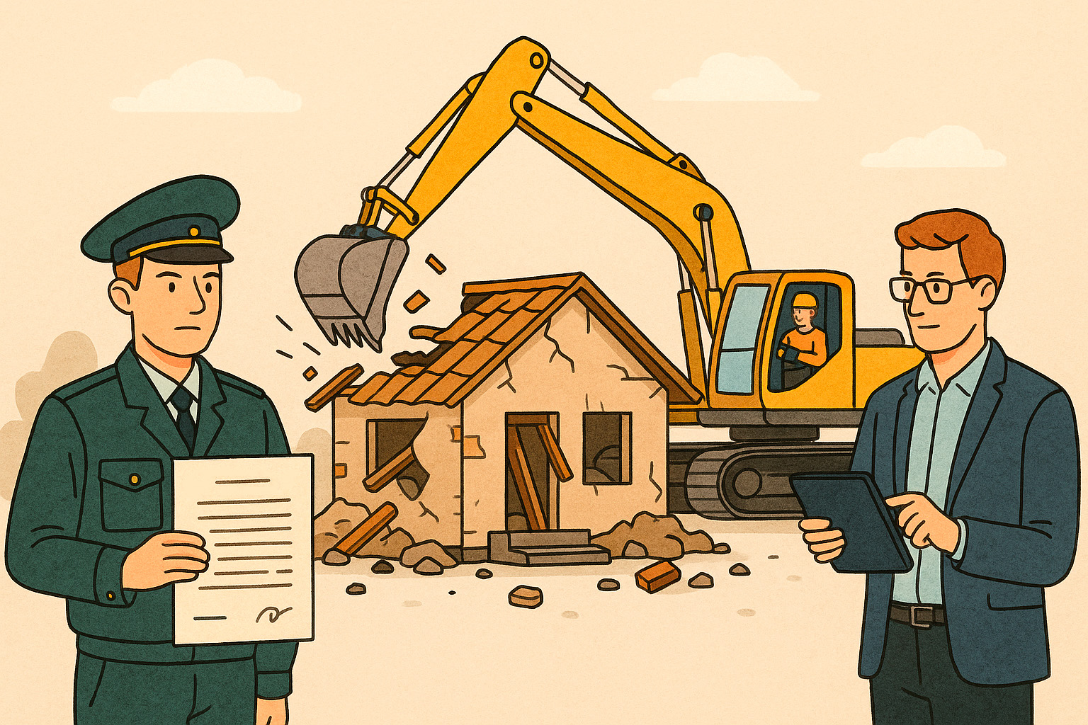 Исполнение решения о сносе самовольной постройки